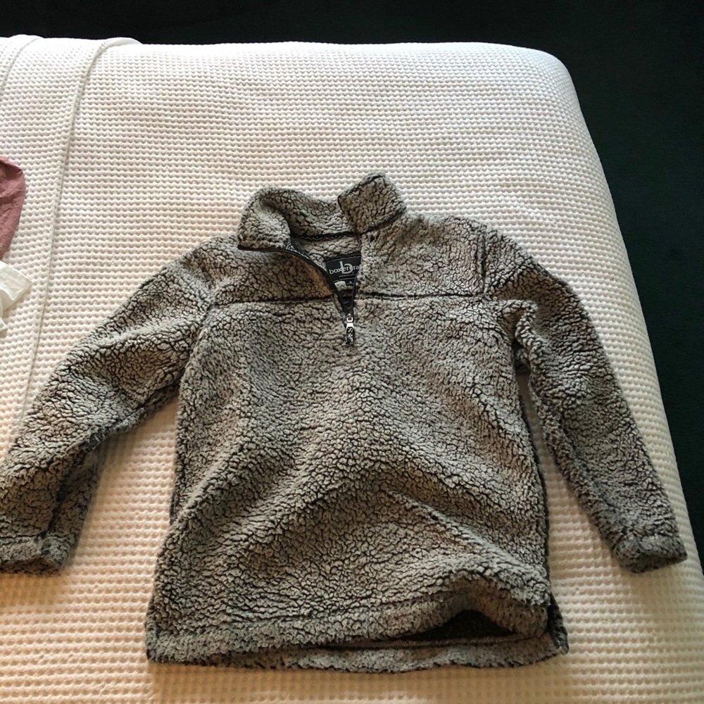 Wisconsin fuzzy quarter zip